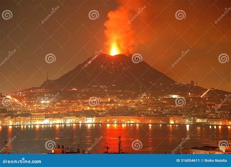 The Eruption of Mount Vesuvius : A Dramatic Display of Nature's Fury and Its Profound Impact on Roman Society